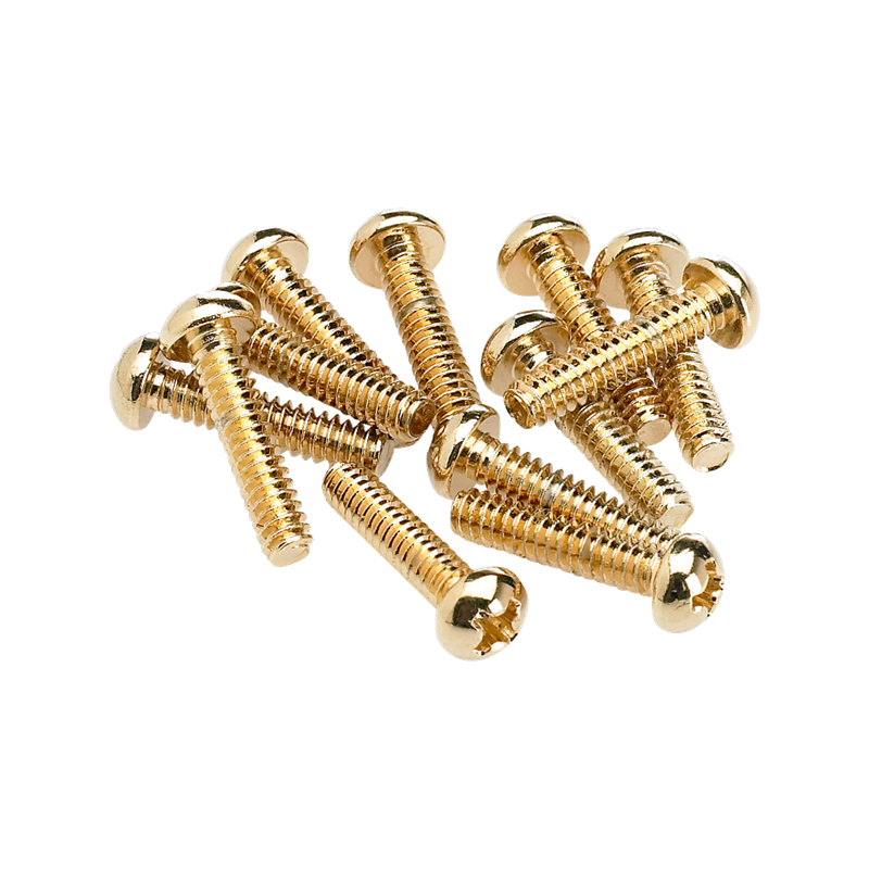 Fender Pickup and Selector Switch Mounting Screws (12) (Gold) - 1