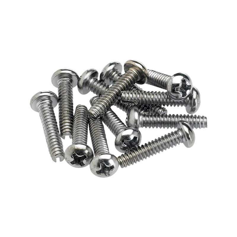 Fender Pickup and Selector Switch Mounting Screws (12) (Chrome) - 1