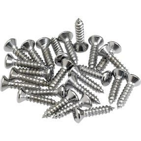 Fender Pickguard/Control Plate Mounting Screws (24) (Chrome) - 1