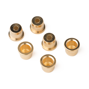 Fender American Series Telecaster Strings-Thru-Body String Ferrules (6) (Gold) - 1