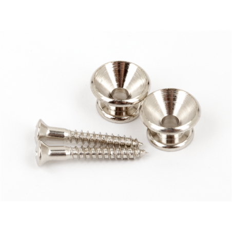 Fender Pure Vintage Strap Buttons, Nickel (2) - 1
