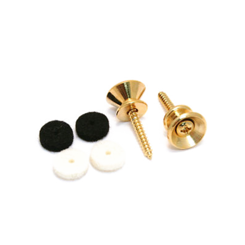 Fender Pure Vintage Strap Buttons, Gold (2) - 1 Fender Pure Vintage Strap Buttons, Gold (2) - 1