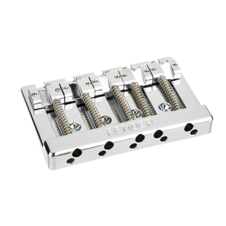 Fender Fender HiMass 5-String Bass Wide Bridge Assembly With Zinc Saddles, Chrome - 1