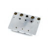 Fender Fender HiMass 4-String Bass Bridge Assembly With Brass Saddles, Chrome - 3 Fender Fender HiMass 4-String Bass Bridge Assembly With Brass Saddles, Chrome - 3