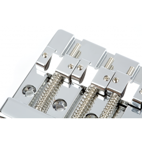 Fender Fender HiMass 4-String Bass Bridge Assembly With Zinc Saddles, Chrome - 1