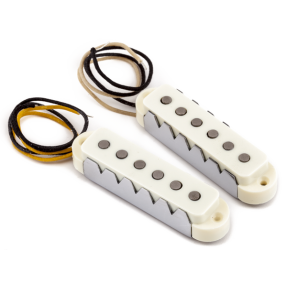 Fender Pure Vintage '65 Jaguar Pickup Set, Vintage White, (2) - 1