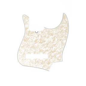 Fender Pickguard, Jazz Bass, 10-Hole Mount, Aged White Pearl, 4-Ply - 1