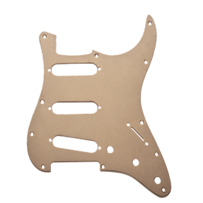 Fender Pickguard, Stratocaster S/S/S, 11-Hole Mount, Gold Anodized Aluminum, 1-Ply - 1