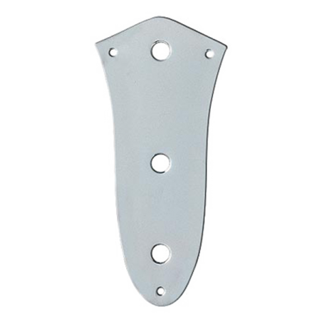 Fender American Vintage '62 Jazz Bass Control Plate, Chrome (3-Hole) - 1