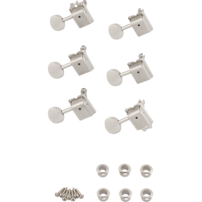 Fender American Vintage Stratocaster/Telecaster Tuning Machines, Left-Handed (Nickel) (6) - 1