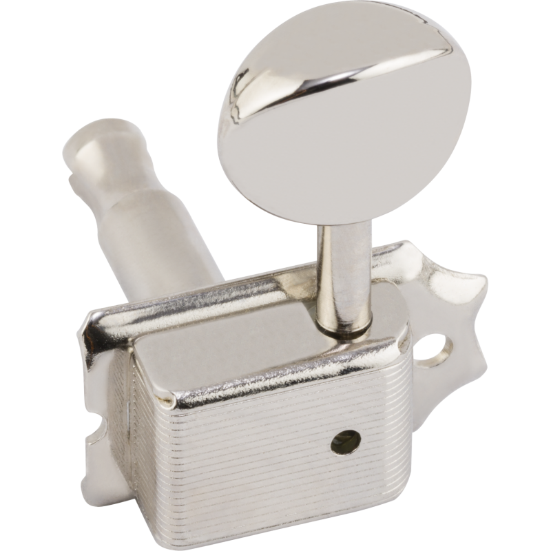 Fender American Vintage Stratocaster/Telecaster Tuning Machines, Left-Handed (Nickel) (6) - 2 Fender American Vintage Stratocaster/Telecaster Tuning Machines, Left-Handed (Nickel) (6) - 2