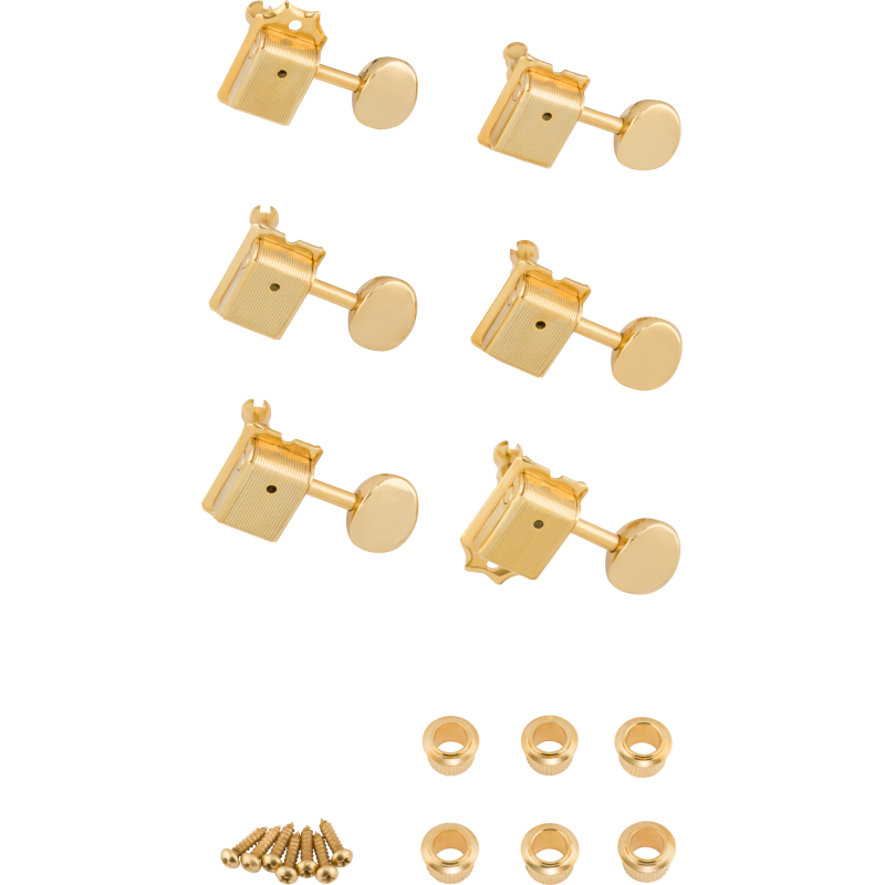 Fender American Vintage Stratocaster/Telecaster Tuning Machines Gold (6) - 1 Fender American Vintage Stratocaster/Telecaster Tuning Machines Gold (6) - 1