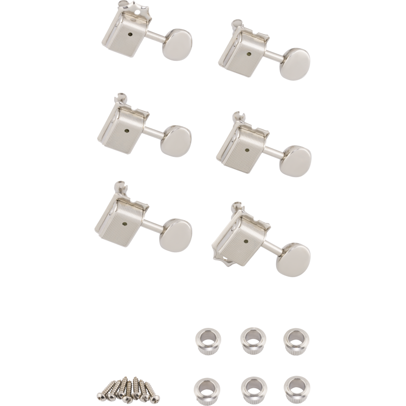 Fender American Vintage Stratocaster/Telecaster Tuning Machines (Nickel) (6) - 1 Fender American Vintage Stratocaster/Telecaster Tuning Machines (Nickel) (6) - 1