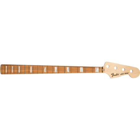 Fender Classic Series 70's Jazz Bass Neck, 20 Medium Jumbo Frets, Block Inlay, Pau Ferro - 1