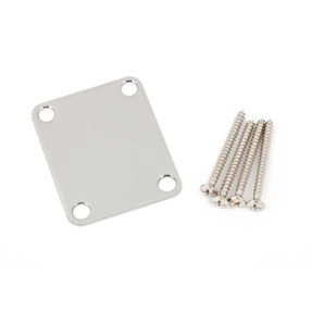 Fender 4-Bolt Vintage-Style Neck Plate "Plain" (No Serial Number or Logo) (Chrome) - 1