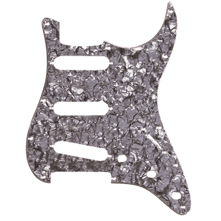 Fender Pickguard, Stratocaster S/S/S, 11-Hole Mount, Black Pearl, 4-Ply - 1