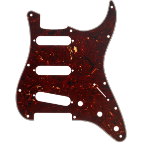 Fender Pickguard, Stratocaster S/S/S, 11-Hole Mount, Tortoise Shell, 4-Ply - 1