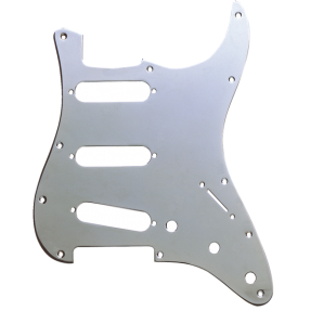 Fender Pickguard, Stratocaster S/S/S, 11-Hole Mount, Chrome-Plated, 1-Ply - 1