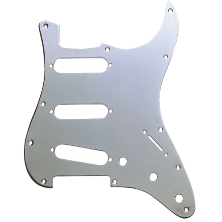 Fender Pickguard, Stratocaster S/S/S, 11-Hole Mount, Chrome-Plated, 1-Ply - 1