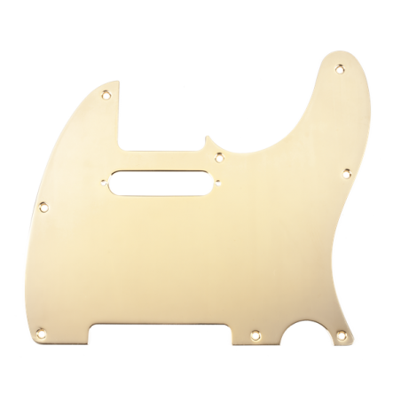 Fender Pickguard, Telecaster, 8-Hole Mount, Gold-Plated, 1-Ply - 1
