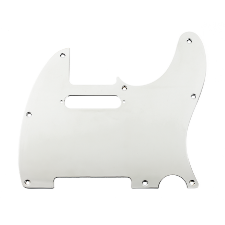 Fender Pickguard, Telecaster, 8-Hole Mount, Chrome-Plated, 1-Ply - 1