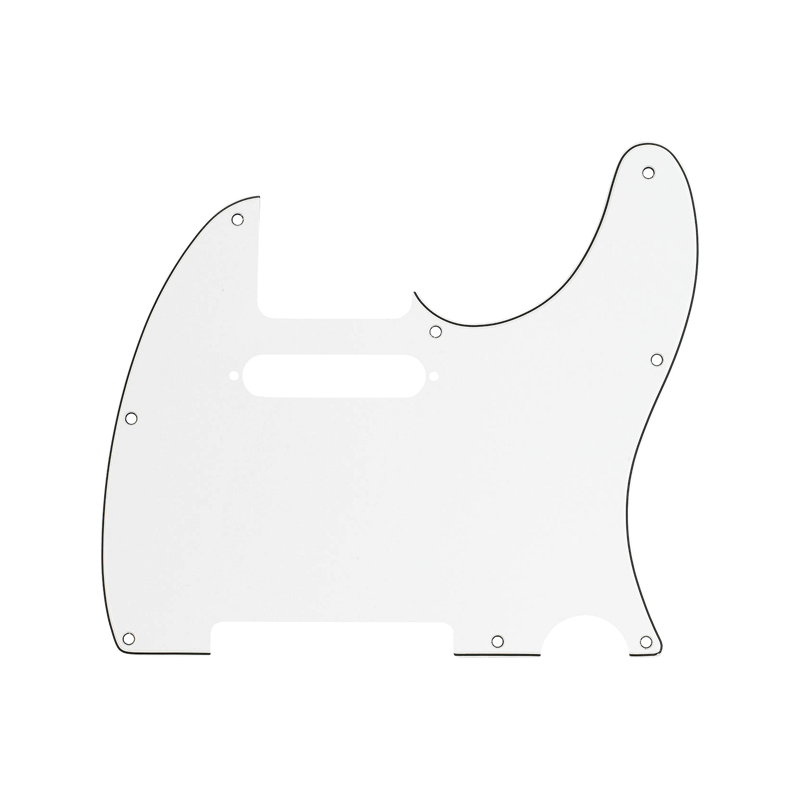 Fender Pickguard, Telecaster, 8-Hole Mount, Parchment, 3-Ply - 1