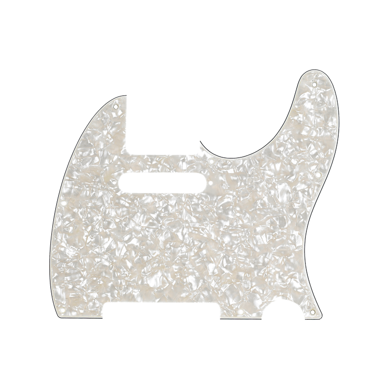 Fender Pickguard, Telecaster, 8-Hole Mount, Aged White Pearl, 4-Ply - 1