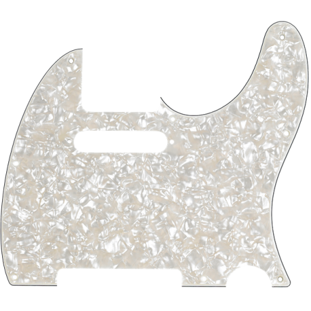 Fender Pickguard, Telecaster, 8-Hole Mount, Aged White Pearl, 4-Ply - 1