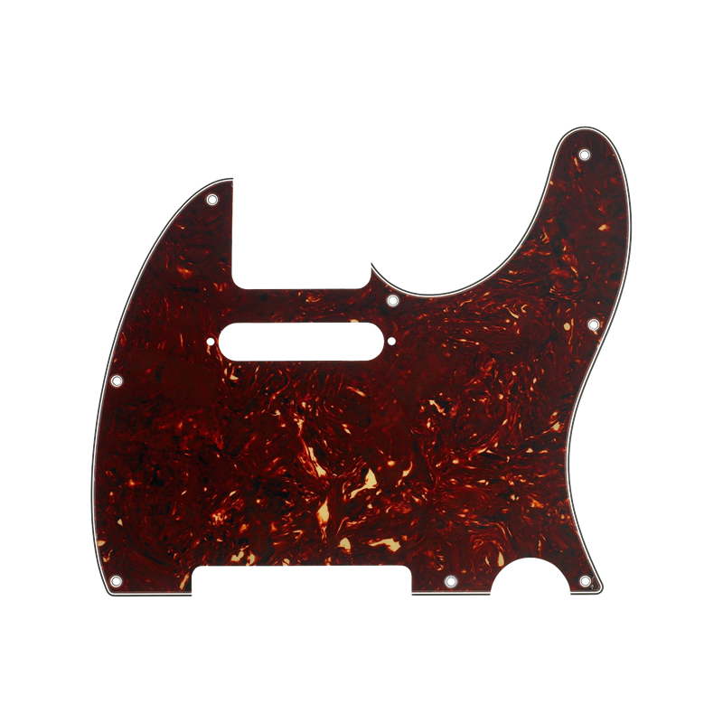 Fender Pickguard, Telecaster 8-Hole Mount, Tortoise Shell, 4-Ply - 1