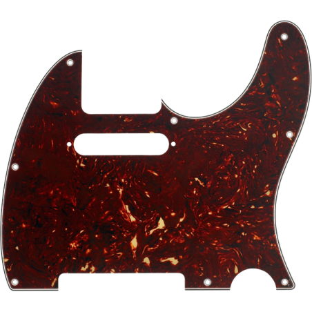 Fender Pickguard, Telecaster 8-Hole Mount, Tortoise Shell, 4-Ply - 1