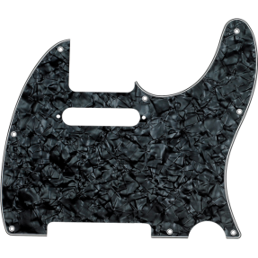 Fender Pickguard, Telecaster, 8-Hole Mount, Black Pearl, 4-Ply - 1