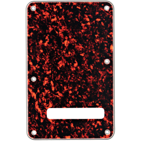 Fender Backplate, Stratocaster, Tortoise Shell, 4-Ply - 1
