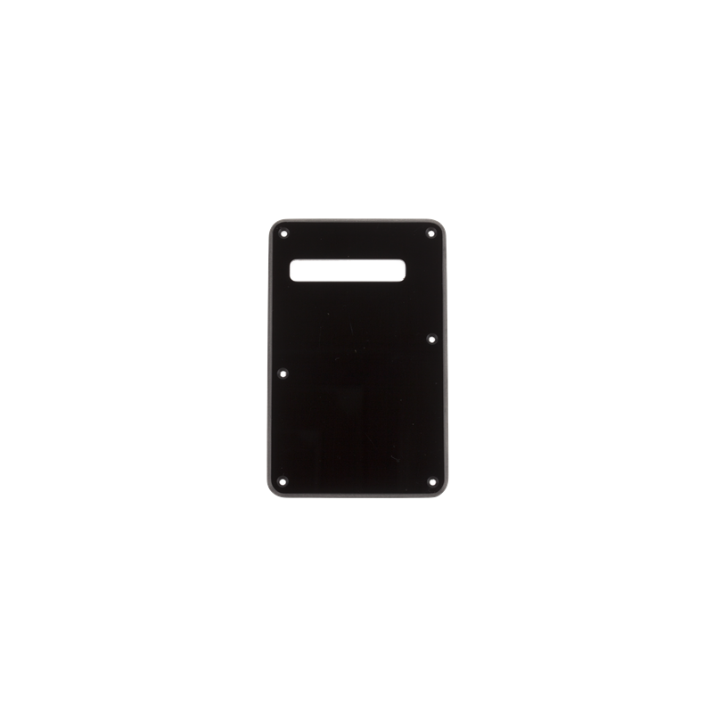 Fender Backplate, Stratocaster, Black, 1-Ply - 1