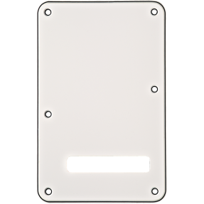 Fender Backplate, Stratocaster, White (W/B/W), 3-Ply - 1