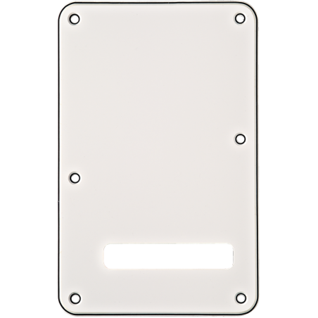 Fender Backplate, Stratocaster, White (W/B/W), 3-Ply - 1