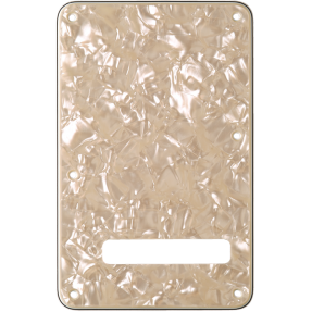 Fender Backplate, Stratocaster, Aged White Moto, 4-Ply - 1