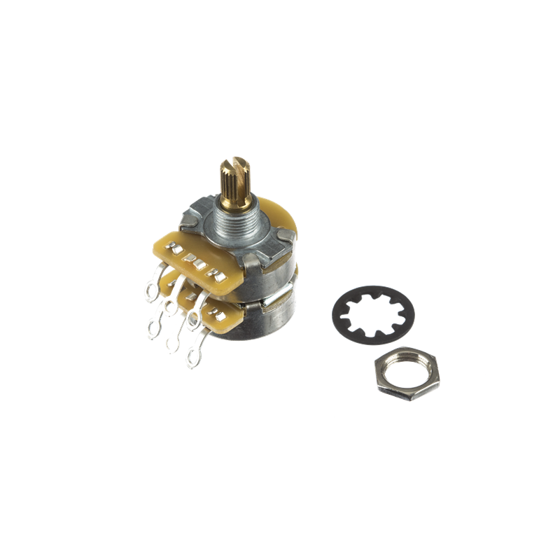 Fender Dual 500K/250K Split Shaft Potentiometer - 1 Fender Dual 500K/250K Split Shaft Potentiometer - 1