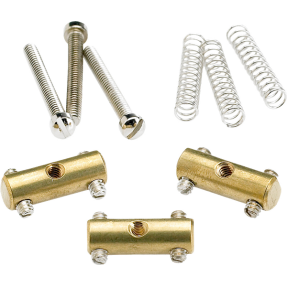 Fender Pure Vintage '52 Telecaster Saddle Kit, Brass (3) - 1