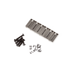 Fender Amercian Series Guitar Bridge Sections (6 Saddles) (Satin) - 1