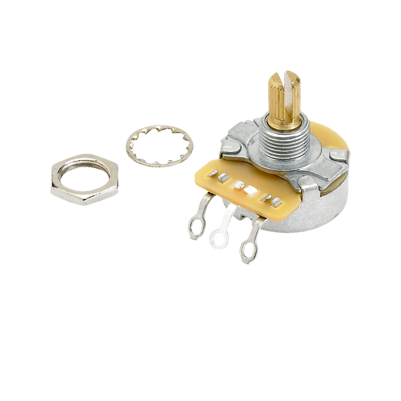 Fender Pure Vintage 250K Split Shaft Potentiometer with Mounting Hardware - 1 Fender Pure Vintage 250K Split Shaft Potentiometer with Mounting Hardware - 1