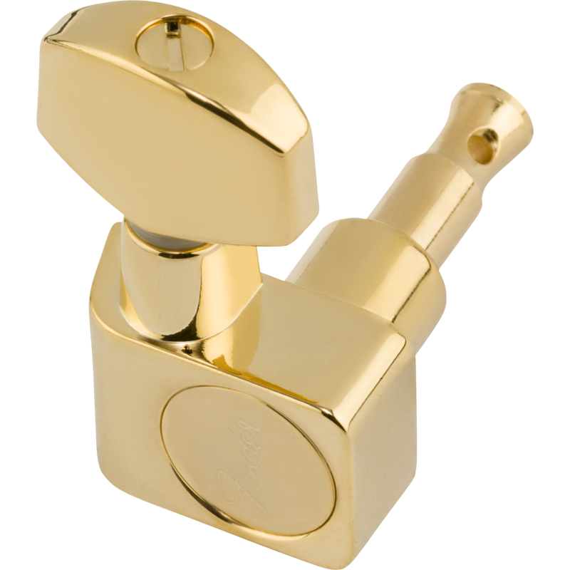 Fender American Standard Series Stratocaster/Telecaster Tuning Machines Gold (6) - 2 Fender American Standard Series Stratocaster/Telecaster Tuning Machines Gold (6) - 2