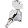 Fender American Standard Series Stratocaster/Telecaster Tuning Machines Chrome (6) - 3 Fender American Standard Series Stratocaster/Telecaster Tuning Machines Chrome (6) - 3