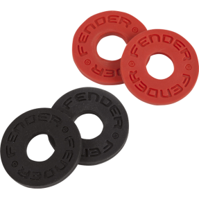 Fender Fender Strap Blocks 4-Pack, Black (2) and Red (2) - 1