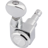 Fender Fender Staggered Locking Tuners with Vintage-Style Buttons, Polished Chrome (6) - 2 Fender Fender Staggered Locking Tuners with Vintage-Style Buttons, Polished Chrome (6) - 2