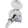 Fender Locking Stratocaster/Telecaster Staggered Tuning Machines (Polished Chrome) (6) - 3 Fender Locking Stratocaster/Telecaster Staggered Tuning Machines (Polished Chrome) (6) - 3