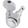 Fender Locking Stratocaster/Telecaster Staggered Tuning Machines, Brushed Chrome (6) - 2 Fender Locking Stratocaster/Telecaster Staggered Tuning Machines, Brushed Chrome (6) - 2