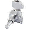 Fender Locking Stratocaster/Telecaster Staggered Tuning Machines, Brushed Chrome (6) - 3 Fender Locking Stratocaster/Telecaster Staggered Tuning Machines, Brushed Chrome (6) - 3