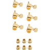 Fender Locking Stratocaster/Telecaster Staggered Tuning Machines (Gold) (6) - 1 Fender Locking Stratocaster/Telecaster Staggered Tuning Machines (Gold) (6) - 1