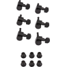Fender Locking Stratocaster/Telecaster Staggered Tuning Machines (Black) (6) - 1 Fender Locking Stratocaster/Telecaster Staggered Tuning Machines (Black) (6) - 1