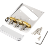 Fender 3-Saddle Top-Load/String-Through Tele Bridge with Compensated Brass “Bullet” Saddles - 2 Fender 3-Saddle Top-Load/String-Through Tele Bridge with Compensated Brass “Bullet” Saddles - 2